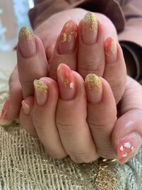 塗りかけニュアンスネイル