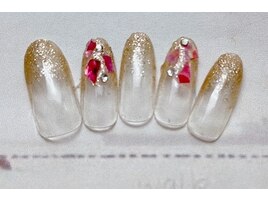 ラメ＆シェルネイル