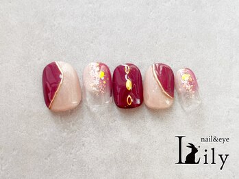 リリー 橋本店(Lily)/ボルドーワインネイル☆