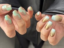 メロー(mellow)の雰囲気（マグネット/トレンドネイル/エアブラシ/チェックネイル/春ネイル）