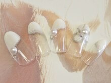 エムネイル(M Nail)/フラワーフレンチネイル