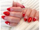 バレンタインネイル