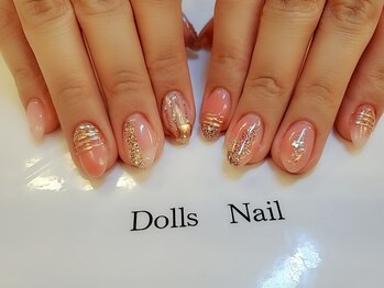 トータルビューティーサロン ドールズ(total beauty salon Dolls)/デザインミラー、ピンクベージュ