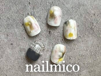 ネイルミーコ(Nail Mico)の写真/最新のトレンド30種類を定額でご提供★左右のデザイン違いや、ニュアンスデザインなど豊富な種類をご用意♪