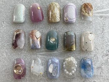 ネイル アトリエ コモード(nail atelier Comodo)/ニュアンスネイルサンプル