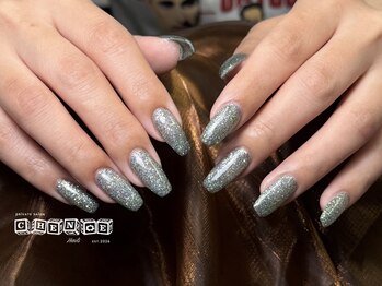 シェノエ ネイルズ(Chenoe Nails)/グリーンラメワンカラー
