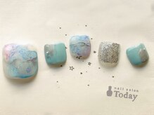 ネイルサロン トゥデイ 心斎橋店(Today)/foot art￥10500