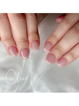 クリア(Clear)/ピンクラメネイル