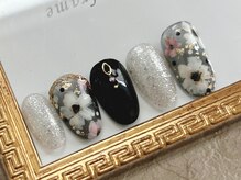 ジェミーネイル(JeMY nail)/〈付替オフ無料〉華やかアート