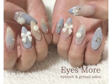 アイズモア 京王八王子店(Eye's More～eyelash＆nail～)/大人可愛いリボンネイル
