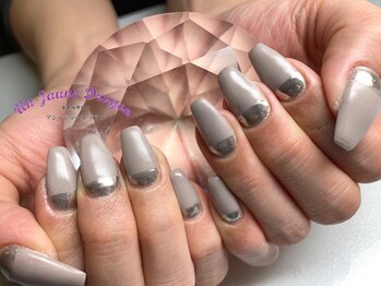 アン ジョーヌドラゴ/【自爪ネイル】根本ミラーネイル
