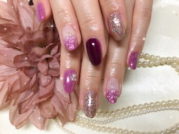 ウィズ フェリーク/ぶどうネイル