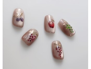 ヒュッゲ(Hygge)/ぷっくり果物ネイル