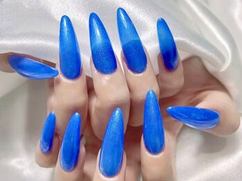 エムズ ネイルサロン(M2)/長さだしシンプルラメネイル