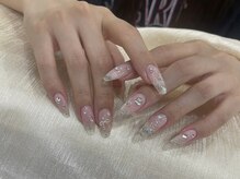 ネイルズバー 新宿店(Nails Bar)/ピンクリボンストーンネイル