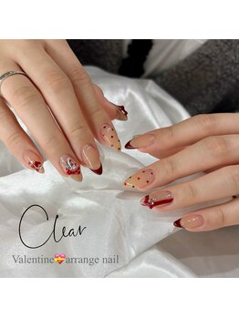 バレンタインネイルデザイン