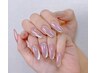 【HAND☆】うるうるオーロラxマグネットワンホンネイル