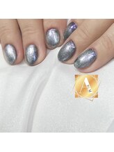 アルムネイル(ARUM nail)/GALAXY風マグネットネイル