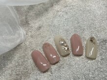 プティ アイビューティ 京橋店(peTiT eyebeauty)/シンプルネイル　春ネイル