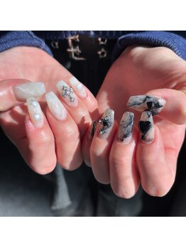 リノン(Linon)/もやもや煙ネイル