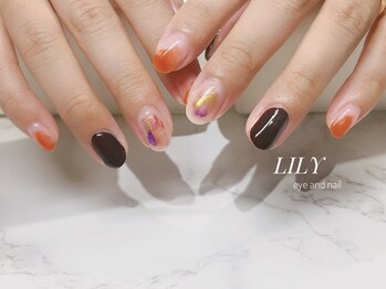 リリー(LILY)/simple水彩ニュアンスネイル/春