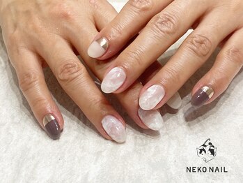 ネコ ネイル(NEKO NAIL)/ミラーネイル