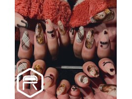 バレンタインネイル