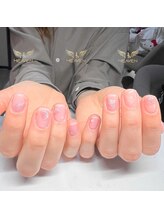 ヘブン ネイル 鶯谷(HEAVEN Nail)/Pink Water Drop Nails