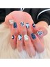 【hand】1・2週間短期間ネイル♪チップ長さ出し+デザイン持ち込み　¥13,300～