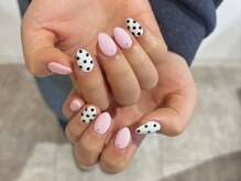 コム 草加マルイ店(com by neolive)/持ち込みネイル　ドット柄