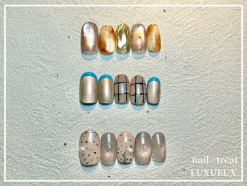ネイルアンドアイラッシュ ルクソー ホテル日航福岡店(Nail&Eyelash LUXUEUX.)/【定額デザイン¥9900】