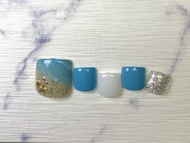夏フットネイル
