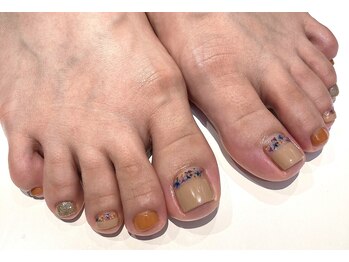 エムスラッシュ ネイル 新百合ヶ丘店(M.SLASH)/押し花ネイル