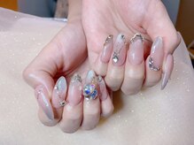 ヘブン ネイル 鶯谷(HEAVEN Nail)/シルバーグラデーションネイル