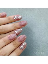 ノエム ネイルサロン(NOEM)/キラキラホロフラワー
