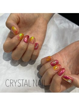 クリスタルネイル ゆめタウン久留米店/オーロラネイル