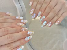 ビームバイステア(b'6 by Stir)/夕日パーツでうるうるネイル