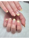 フレンチネイル/春色ネイル
