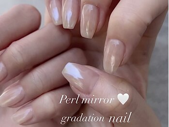 アスティ 西宮店(ASTY)/ホワイトミラーネイル