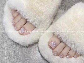 クリスマス/冬ネイル/ツイード