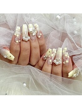プリズム(PRISM)の写真/【チップスカルプ長さだし*やり放題￥17,000】ワンホン・韓国デザインも長さ出しでより映える指先に＊