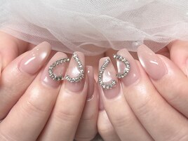 ハートチェーンマグネットネイル