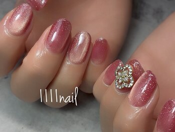 イチイチイチイチネイル(1111nail)の写真/オフィスネイルやシンプルネイルで指先をきれいに魅せる洗練された美フォルム◎マグネットネイル￥6,900～
