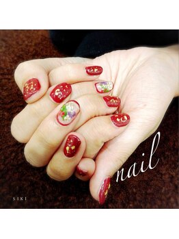 ドライフラワー×アレンジネイル