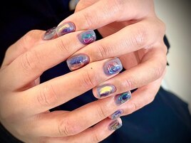 個性派ミラーニュアンスネイル☆
