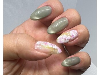 シンプルネイル(アート2本)