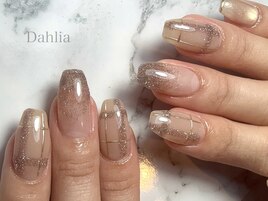 定額★チェックネイル