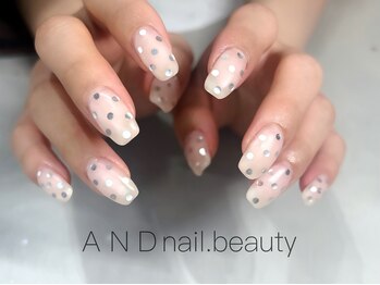 アンドネイル ビューティー(AND nail,beauty)/秋ネイル/ドット柄ネイル/藤沢