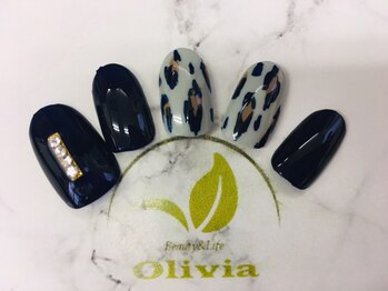 ビューティーアンドライフ オリビア(Beauty&Life Olivia)/大人ヒョウ柄ネイル