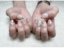 ネイルアンドアイラッシュサロン エスポアール(nail&eyelash salon espoir)/チェック×星　90分コース
